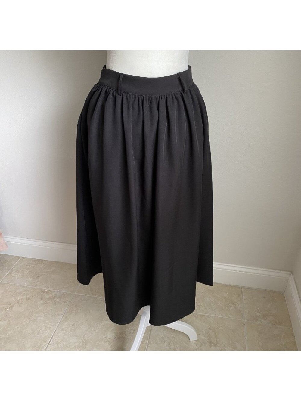 Cider Womens XS Black Skirt Business Belted GothCorp Witch Halloween